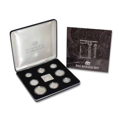 1991 Masterpieces in Silver Eight Coin Collection